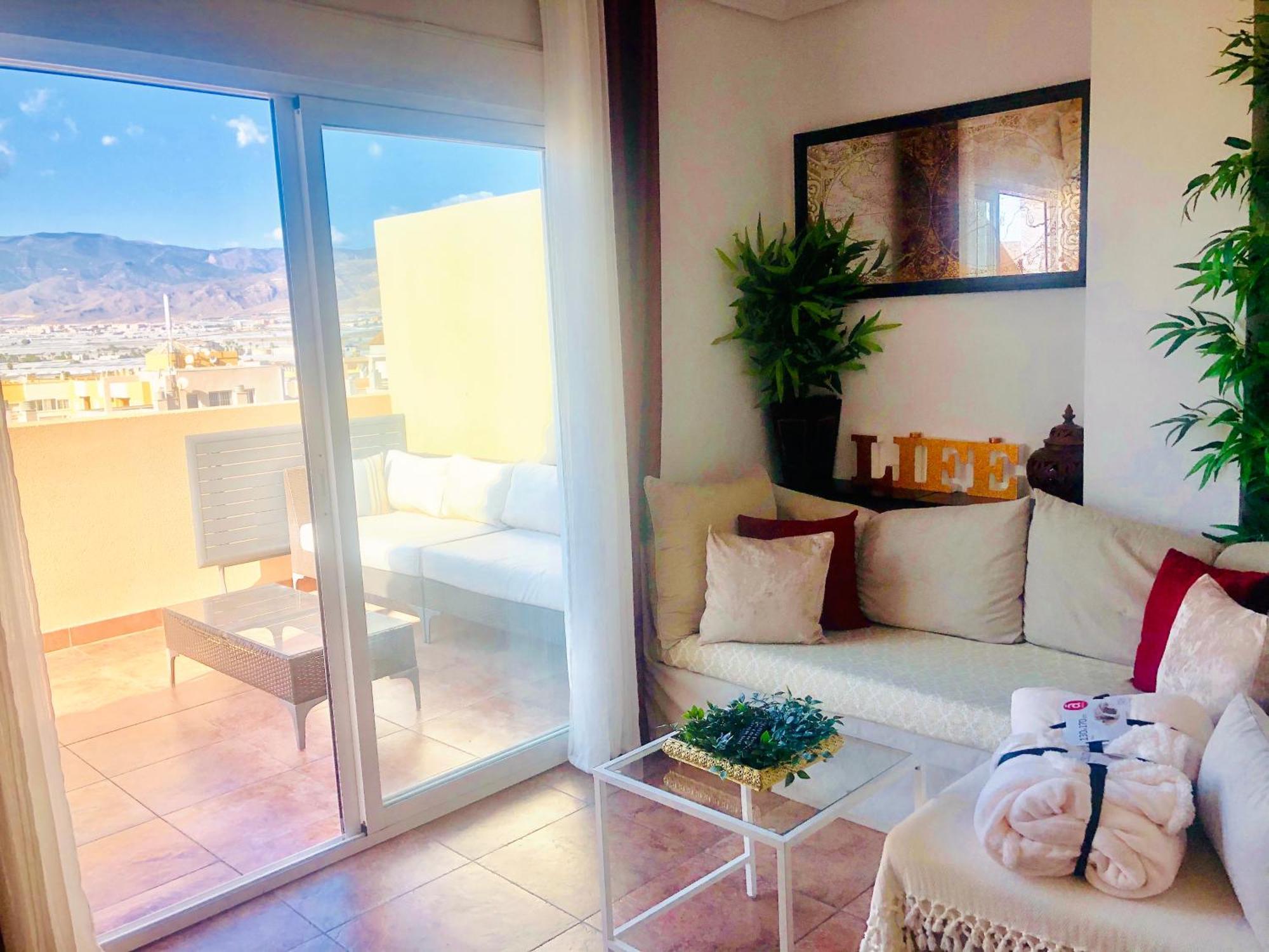 Atico Deluxe: Coastal Oasis with Pool, Gym & Terrace Apartment Roquetas de Mar Exterior photo